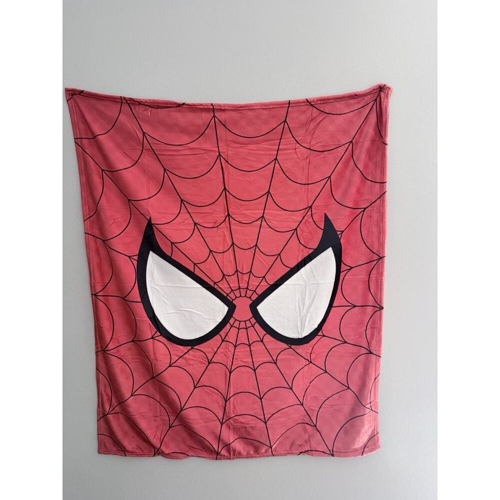 Spider-Man Blanket Red Size 40x50 Fleece Throw Super Soft